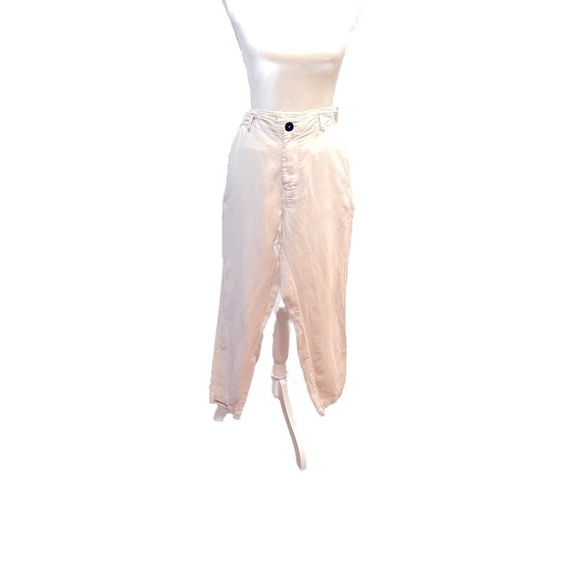 ZARA basic cotton/linen pants size large - Picture 2 of 6